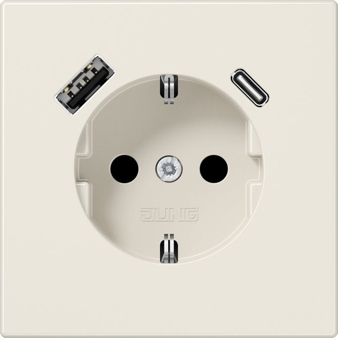 Jung - Steckdose SCHUKO Steckdose LS 1520-15 CA mit USB Typ AC