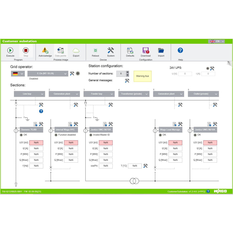 WAGO - Applikations-Software für Automation Application Customer 2759-2018/261-1000 Substation