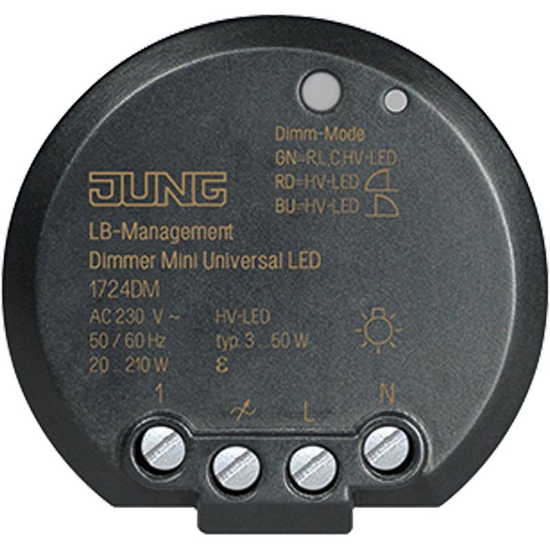 Jung - Dimmer Mini Universal 1724 DM LED Phas.an/abschnit