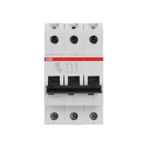 ABB Stotz S&J - Leitungsschutzschalter Sicherungsautomat S203-C50 6kA 50A C 3p