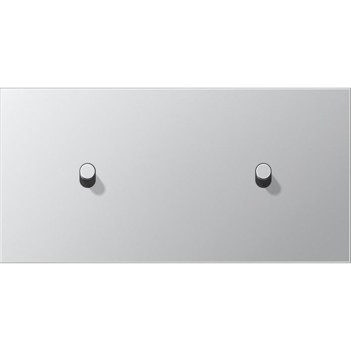 Jung - Abdeckung/Bedienelement für Installationsschalterprogramme Abdeckung mit Kipphebel AL 12-200 R 0 Zylinder, 2fach, alu