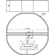 DEHN - Sockel für Fangeinrichtung Blitzschutz Betonsockel BES 17KG KT16 D337 B55 17kg D 337mm
