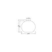Ledvance - Decken-/Wandleuchte Deckenleuchte E27 D. C.Ball Ceil E27 braun