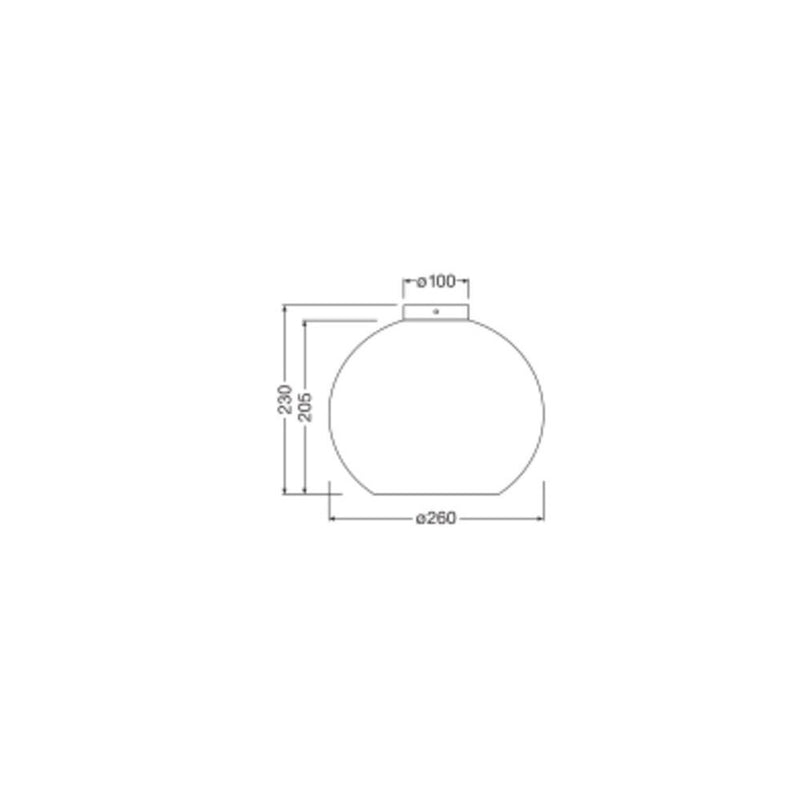 Ledvance - Decken-/Wandleuchte Deckenleuchte E27 D. C.Ball Ceil E27 braun