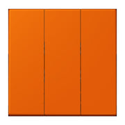 Jung - Abdeckung/Bedienelement für Installationsschalterprogramme Wippe 3fach LC 993 BF 224 orange (32080)