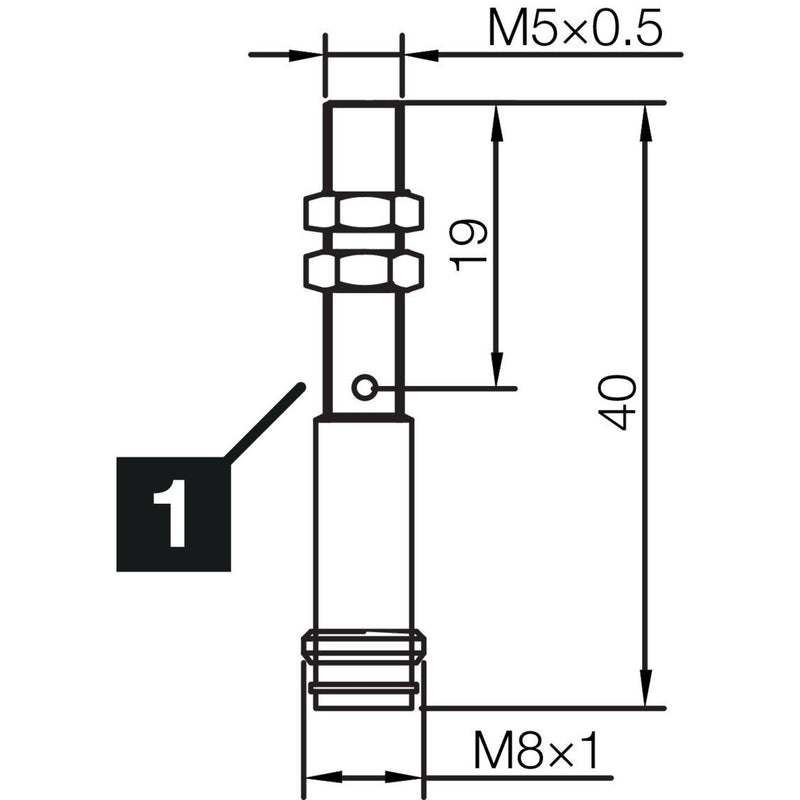 Di-soric - Induktiver Näherungsschalter Induktiver Näherungssensor INSM-M05-B0.8PS-T3 0.8mm, bündig