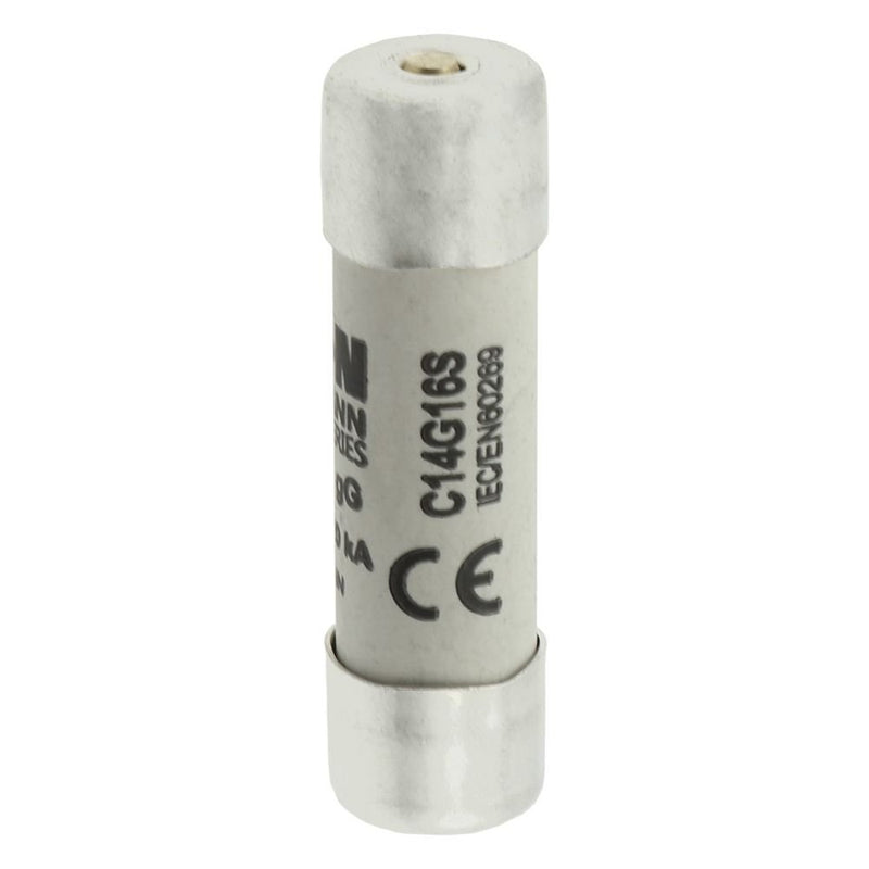 Eaton - Zylindrische Sicherung Sicherungseinsatz Nieders. CYL GG 14,#C14G16S 16A AC 500V 120kA − 10 Stück