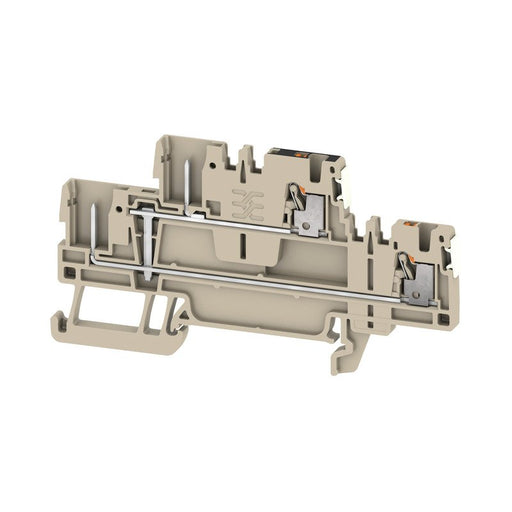 Weidmüller - Durchgangs-Reihenklemme Klemme APGTB1.52TVL4C/2DL PUSH IN, 1.5 mm² − 50 Stück