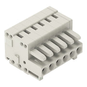 WAGO - Kabelsteckverbinder für Leiterplattensteckverbinder Federleiste 734-106 6p 3,5mm lichtgrau − 100 Stück