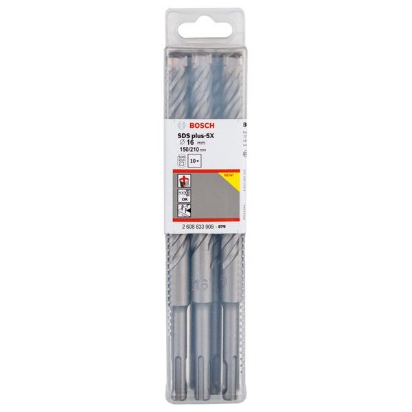 Bosch - Bohrer PRO SDS plus-5X 2608833909VE(10) Hammerbohrer 16 x