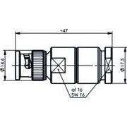 Telegärtner - Koax-Steckverbinder BNC Kabelstecker 100023344 löt/schr. für RG213