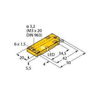 Turck - Kapazitiver Näherungsschalter Sensor BC5-QF5.5-Y1X/S250 kapazitiv
