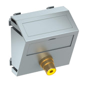 OBO Bettermann - Einsatz/Abdeckung für Kommunikationstechnik Multimediaträger MTS-R F AL1 45x45mm alu lackiert