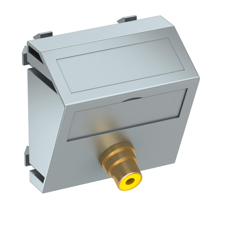 OBO Bettermann - Einsatz/Abdeckung für Kommunikationstechnik Multimediaträger MTS-R F AL1 45x45mm alu lackiert