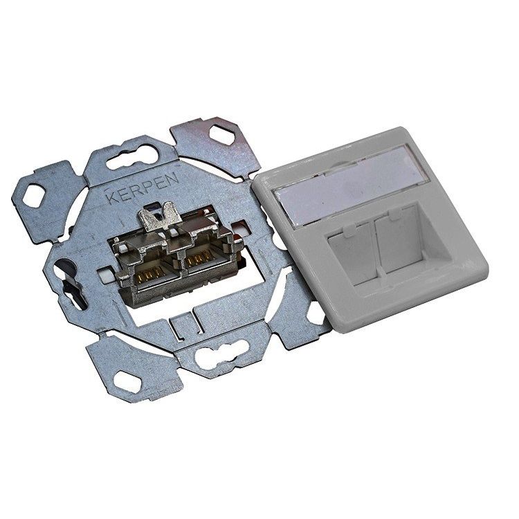 KERPEN DATACOM - Kommunikationsanschlussdose Kupfer MegaLine Connect45 Pro KDA4D5SU2000001 SMART DL 2xRJ45 Kat