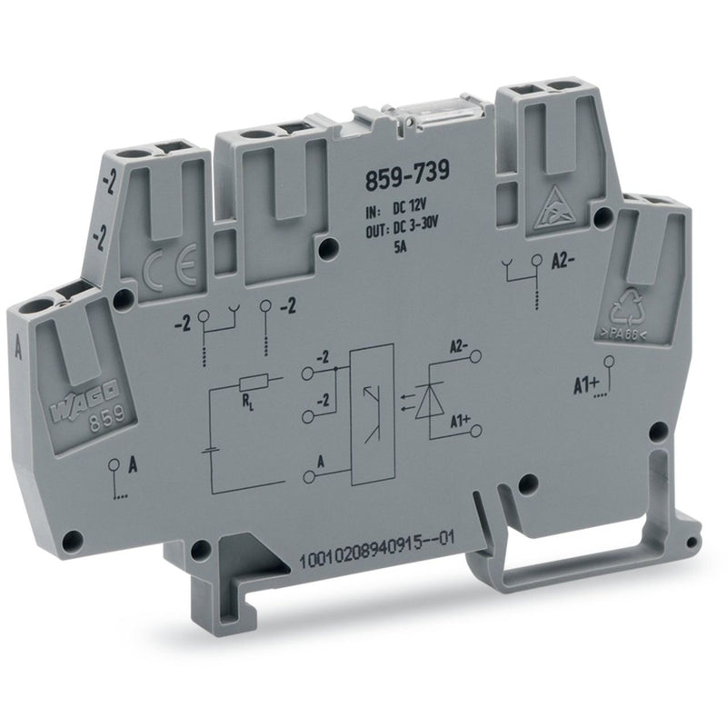 WAGO - Optokoppler Optokopplermodul 859-739 DC 12 V − 10 Stück