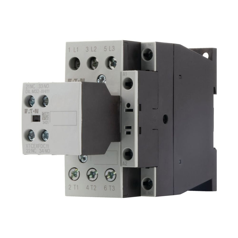 Eaton - Leistungsschütz zum Schalten von Wechselstrom Leistungsschütz DILM17-21(RDC24) 2S1Ö 7,5kW/400V,DC