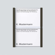 Siedle&Söhne - Zubehör/Ersatzteile für Türkommunikation Namensschild graph-met kpl 200029787-00 f.TM 612-2 GM