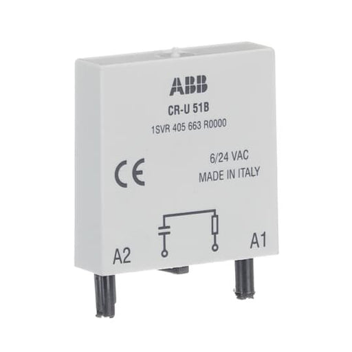 ABB Stotz S&J - Zubehör/Ersatzteile für Schaltrelais Steckmodul CR-U 51B RC Glied, 6-24VAC/DC − 10 Stück