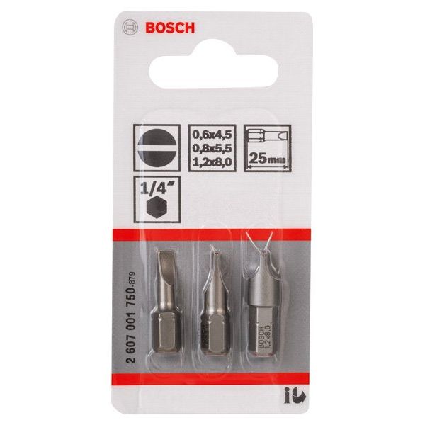 Bosch - Bit-Set Schrauberbit-Set, Extra 2607001750 Hard 3-tlg. S
