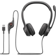 Logitech - Head-Set Headset Stereo H390 USB sw, Retail