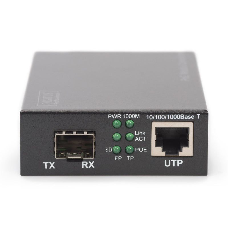 DIGITUS - Media Konverter Gigabit Medienkonverter DN-82140 RJ45 / SFP, PSE