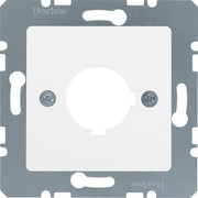 Berker - Einsatz/Abdeckung für Kommunikationstechnik Zentralplatte 14321909 22,5 mm pw matt/sam