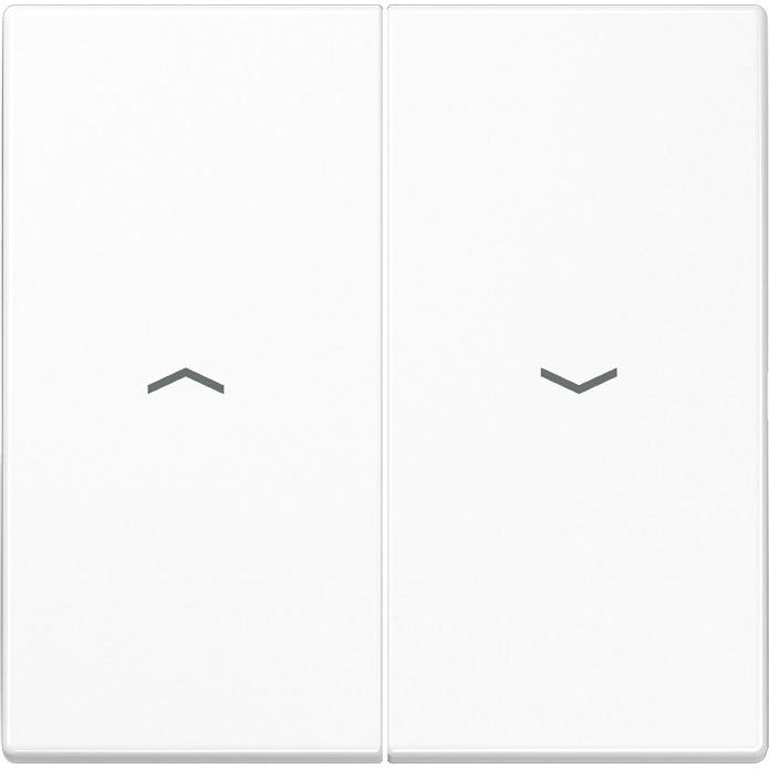 Jung - Abdeckung/Bedienelement für Installationsschalterprogramme Wippe Symbole aws LS 995 P WW für Taster