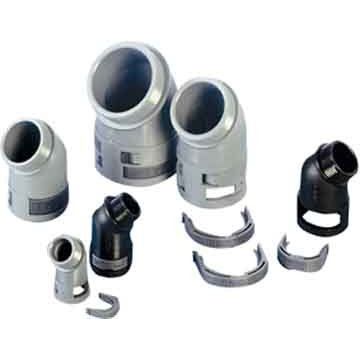 ABB Stotz-Kontakt - Kunststoff-Schutzschlauch-Verschraubung Anschl.armatur 45Gr.Winkel BVAV-M329 metrisch − 20 Stück