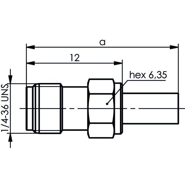 Telegärtner - Koax-Steckverbinder SMA-Kabelbuchse cr AU 100024691 K 02252 D − 5 Stück