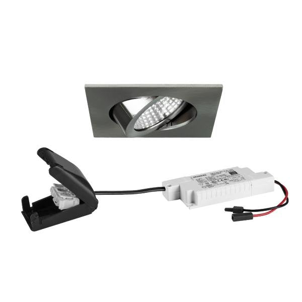 Brumberg Leuchten - Downlight/Strahler/Flutlicht LED-Einbaustrahler 230V 39465153 3000K quadratisch