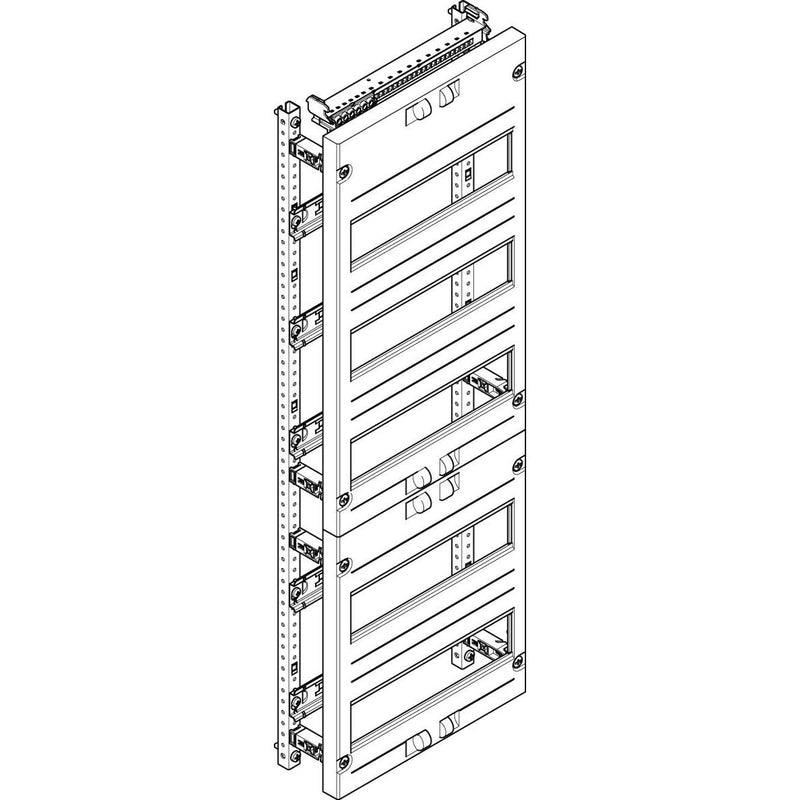 ABN - Verteilerfeld für Installationsverteiler Verteilerfeld MFK15R 1x5-reih, N+PE
