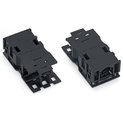 WAGO - Zubehör/Ersatzteile für steckbare Gebäudeinstallation Zugentlastungsgehäuse 770-503/038-000 Rastschelle,schwarz − 50 Stück