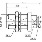 Telegärtner - Koax-Steckverbinder N-Kabeleinbaubuchse 50Ohm 100024089 TA, G3(RG178B/U)