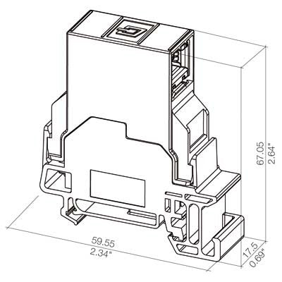 Weidmüller - Kommunikationstechnik-Adapter Tragschienen-Outlet IE-TO-RJ45-C − 10 Stück
