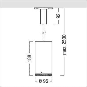 Zumtobel Group - Pendelleuchte LED-Pendelstrahler V2-PM 1500 #62923960 940, ws