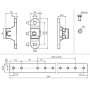 DEHN - Potentialausgleich-Schiene Potentialausgleichsschiene PAS EX 11AP M10 V2A