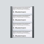 Siedle&Söhne - Zubehör/Ersatzteile für Türkommunikation Namensschild dgr-Glim 200029963-00 f. TM612-4/BTM650-07