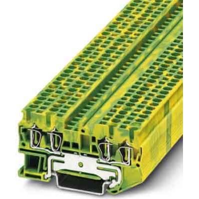 Phoenix Contact - Schutzleiter-Reihenklemme Schutzleiterklemme ST 2,5-QUATTRO-PE 0,08-4qmm gn-ge