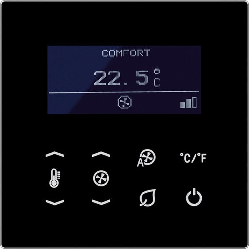 Jung - Bussystem-Mehrfach Bediengerät KNX Raumtemperatur-Display TRD LS 9248 SW Busankoppler − 1 Stück