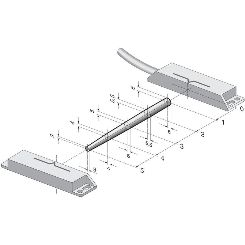 Schmersal - Induktiver Näherungsschalter Sicherheitssensor BNS 33-12Z-2187 5,0m
