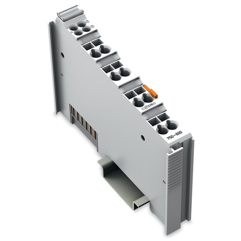 WAGO - Feldbus, Dez. Peripherie - Einspeise- und Segmentmodul Bus-Endklemme 750-600 12x64mm grau