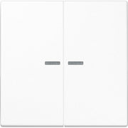 Jung - Bussystem-Tastsensor KNX RF Taster 2fach LS 10921 ST RF WW Duroplast, Serie LS