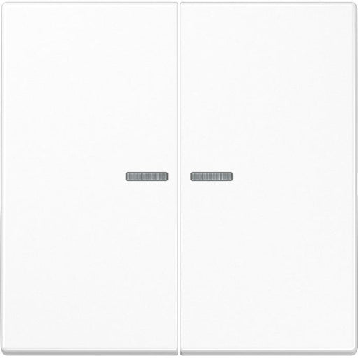 Jung - Bussystem-Tastsensor KNX RF Taster 2fach LS 10921 ST RF WW Duroplast, Serie LS