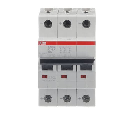 ABB Stotz S&J - Leitungsschutzschalter Sicherungsautomat S203M-K16UC 10 kA, 16 A, 3P