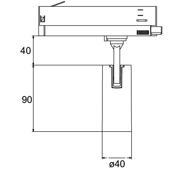 Brumberg Leuchten - Downlight/Strahler/Flutlicht LED-Schienenstrahler 230V 88693163DA 3000K