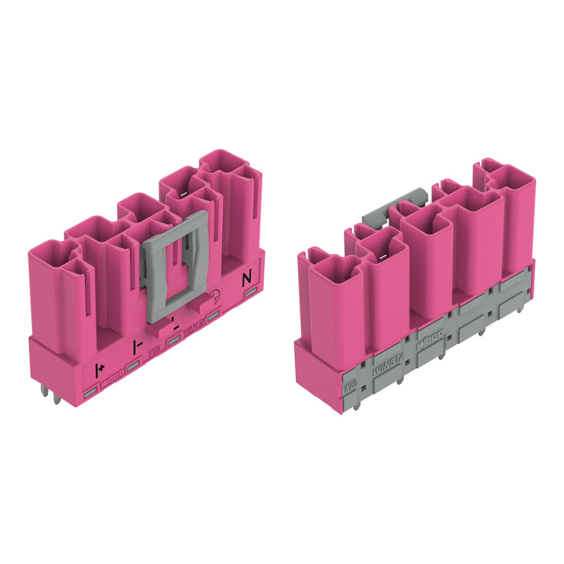 WAGO - Leiterplattensteckverbinder Stecker für Leiterplatten 770-895/080-000 5-polig,pink − 50 Stück