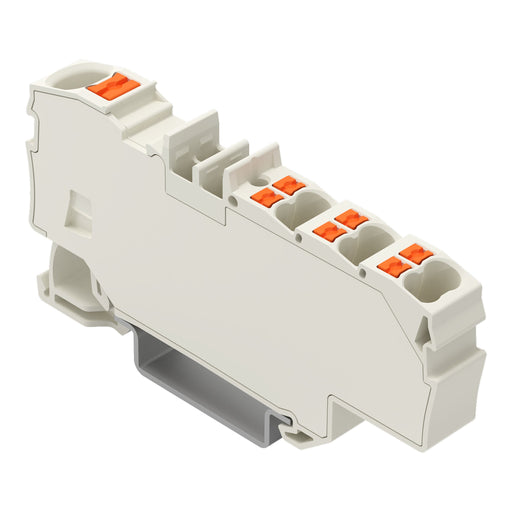 WAGO - Durchgangs-Reihenklemme Verteilerklemme 2206-8039 1x6mm²/6x1,5mm²,lgr − 12 Stück