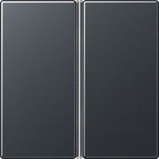 Jung - Abdeckung/Bedienelement für Installationsschalterprogramme Tastensatz 2fach A 402 TSA ANM kompl anthrazit matt