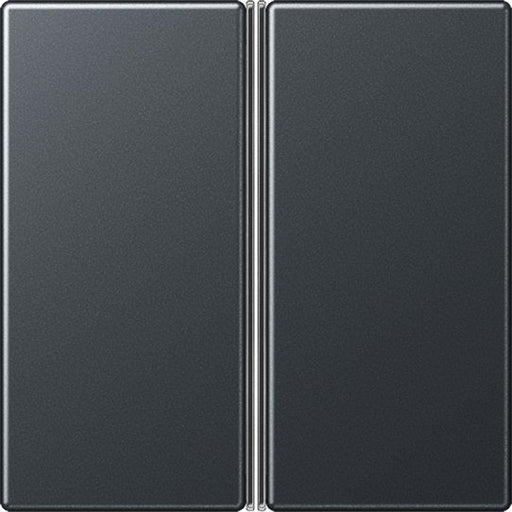 Jung - Abdeckung/Bedienelement für Installationsschalterprogramme Tastensatz 2fach A 402 TSA ANM kompl anthrazit matt